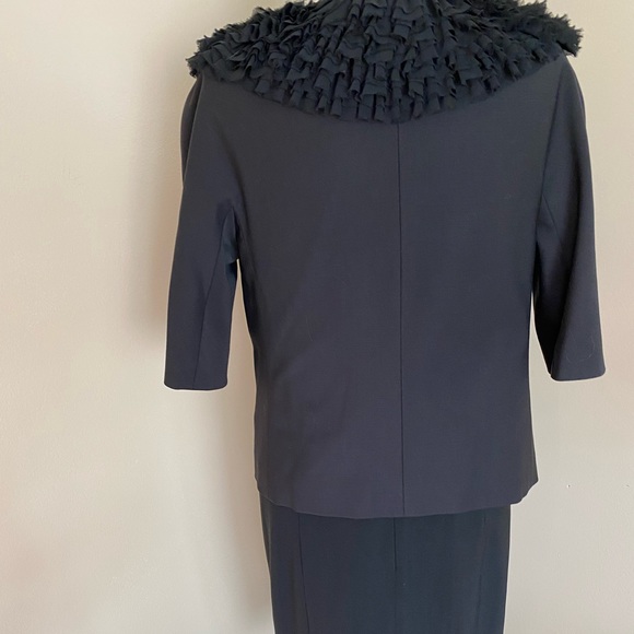 Ann Taylor 2 piece set, dress, jacket, black. - Picture 5 of 11